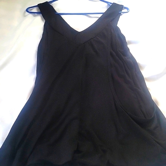 Tempted Black Embellished Neckline  Sleeveless Top, Size: L - Picture 7 of 12